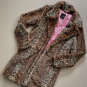 Animal print coat super soft, Never worn!